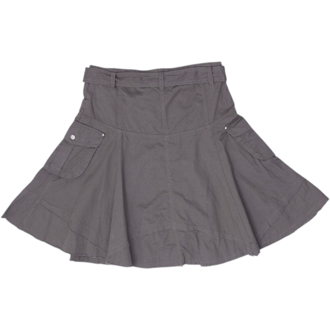Y2K Ladies River Flower Skirt Embroidery Cargo Mini Skirt Size 36