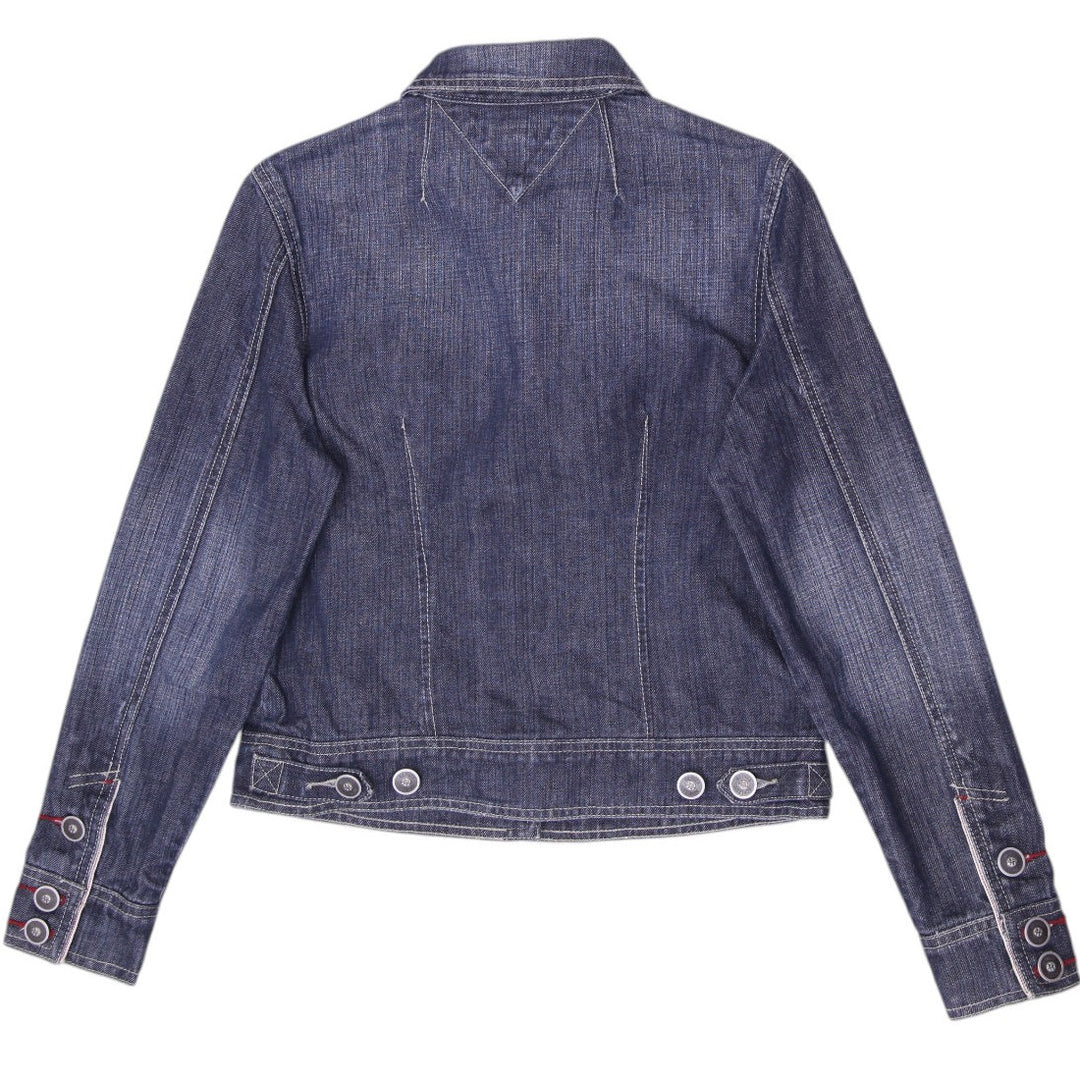 Y2K Ladies Tommy Hilfiger Denim Trucker Jacket Size S