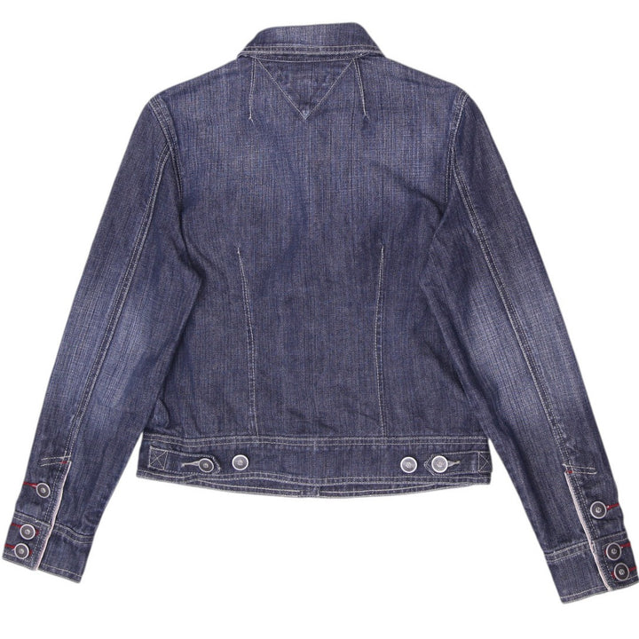 Y2K Ladies Tommy Hilfiger Denim Trucker Jacket Size S