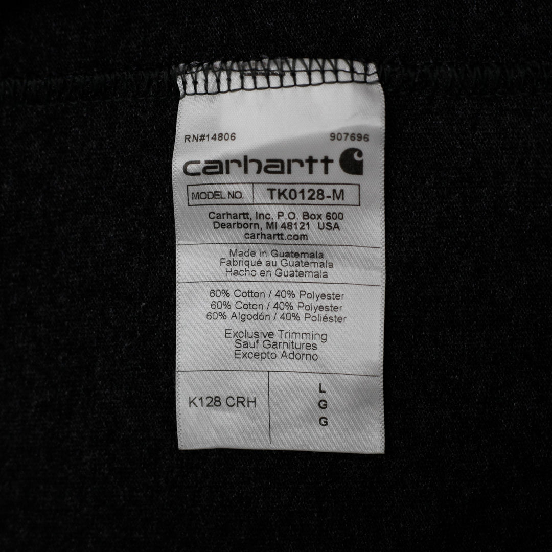 Mens Carhartt K128 Henley Long Sleeve T-Shirt Size L