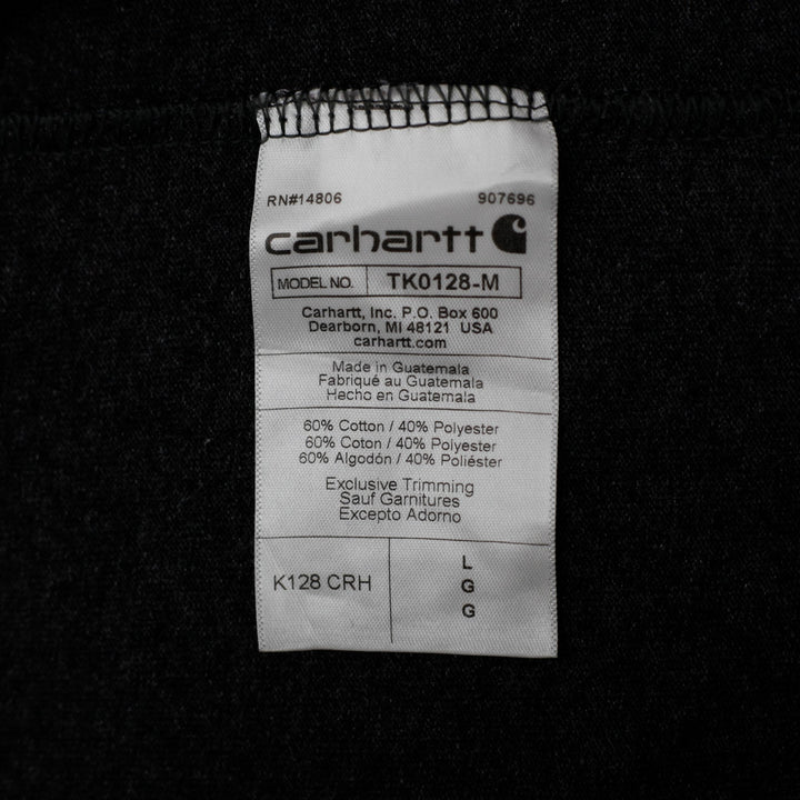 Mens Carhartt K128 Henley Long Sleeve T-Shirt Size L