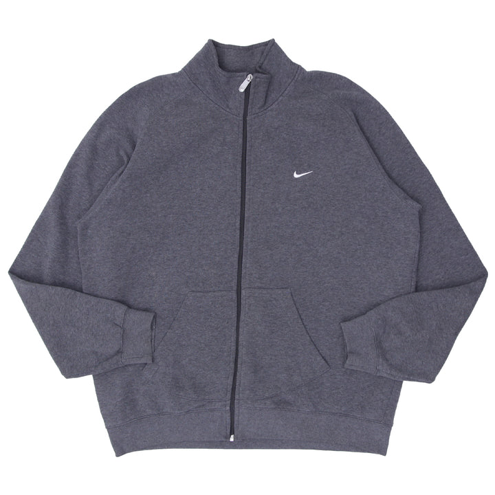 2000's Vintage Nike Swoosh Embroidered Full Zip Jacket Gray XL - Fashion Rerun Vintage Migration_Jacket