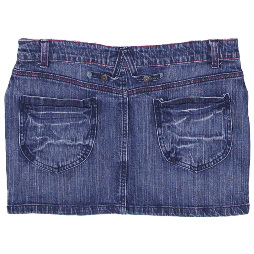Y2K Ladies UFO Denim Mini Skirt