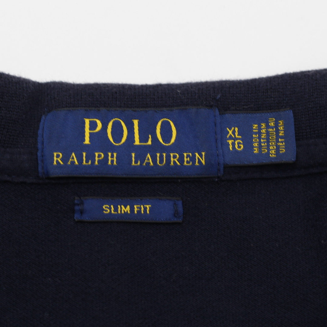 Mens Polo Ralph Lauren Color-Block Slim Fit Polo T-Shirt Size XL