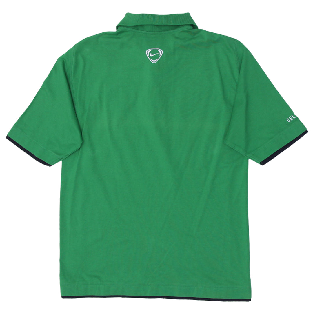Mens 2006-07 Nike Celtic Football Club Carling Green Polo Training Shirt
