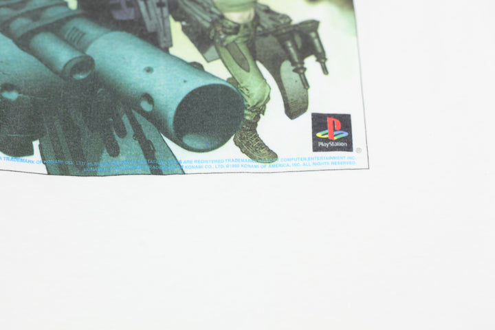 Vintage Metal Gear Solid Video Game T-Shirt Single Stitch PowerPro XL