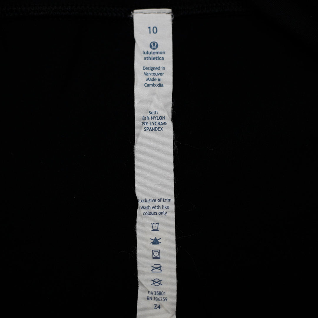 Ladies Lululemon Groove Crop Flare Capri Yoga Workout Leggings Size 10