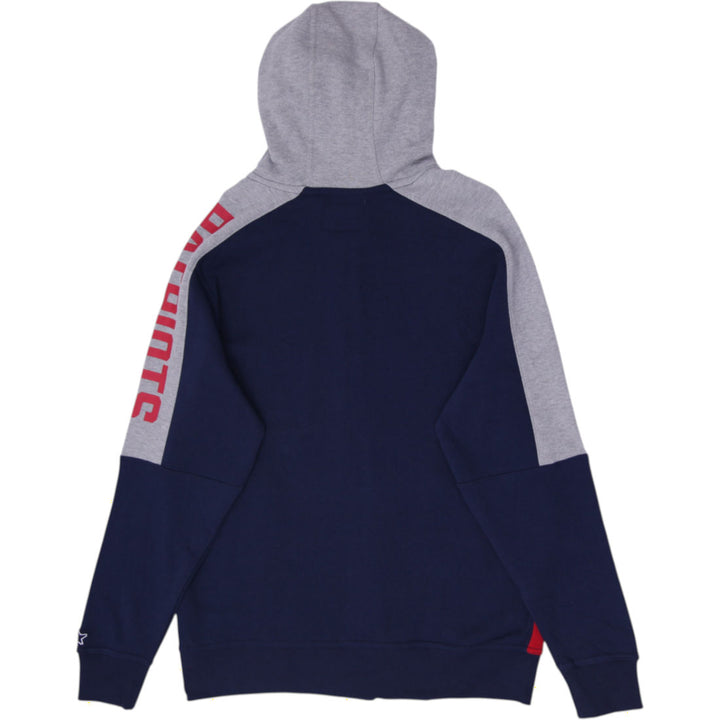 Mens Starter NFL New England Patriots Full Zip Hoodie Size L
