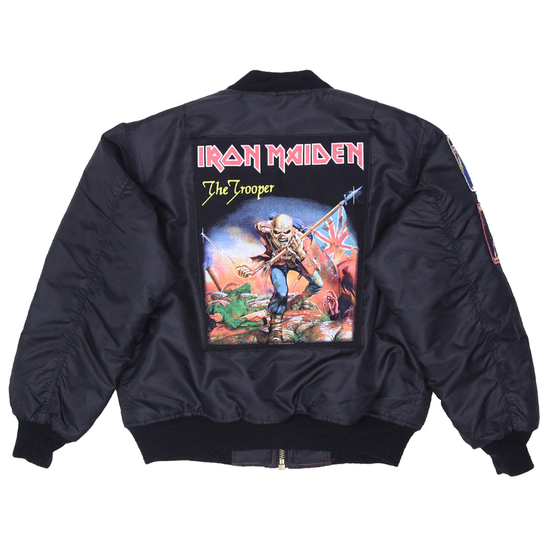 Customized Iron Maiden The Trooper Patched Bomber Jacket - Fashion Rerun Vintage Migration_Jacket
