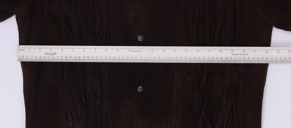 80's Perfect Dark Brown Suede Fringed Leather Antique jackets