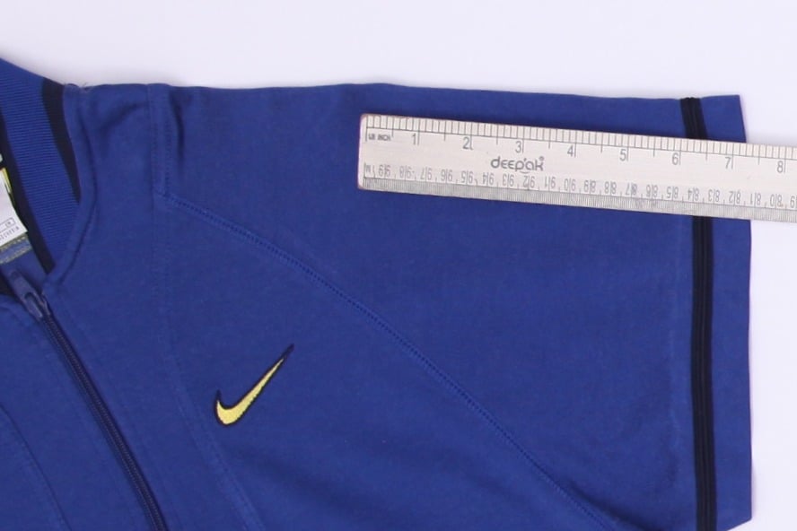 Mens Nike French Terry Short Sleeve Zip Light Jacket T-Shirt Size S