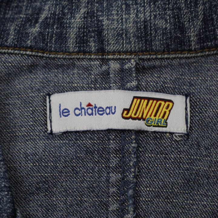 Y2K Ladies Le Château Junior Girl Wash Denim Blazer Jacket