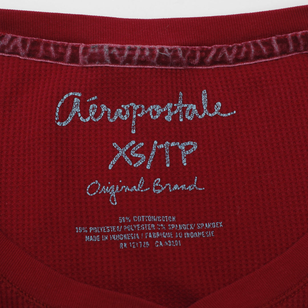 Y2K Ladies Aeropostale Button Front Long Sleeve Top Size XS