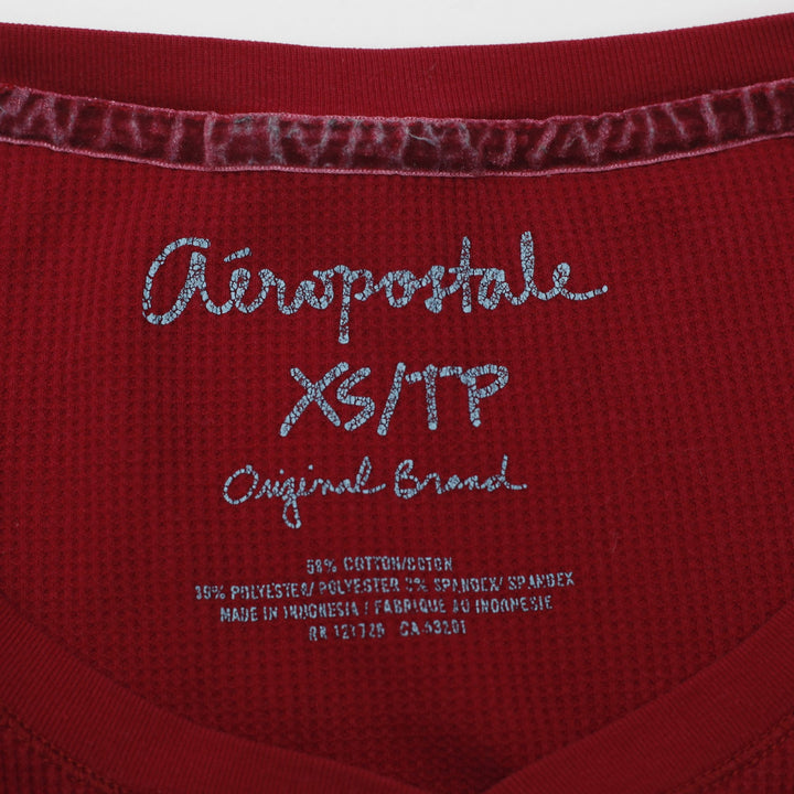 Y2K Ladies Aeropostale Button Front Long Sleeve Top Size XS