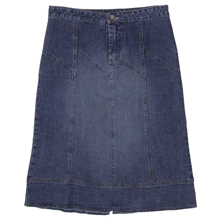 Y2K Ladies Armor Denim Midi Skirt - Fashion Rerun Vintage Migration_Skirt