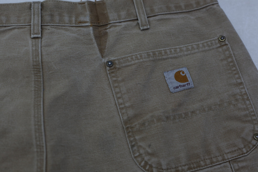 Mens Carhartt BO1 BRN Double Knee Dungaree Fit Pants