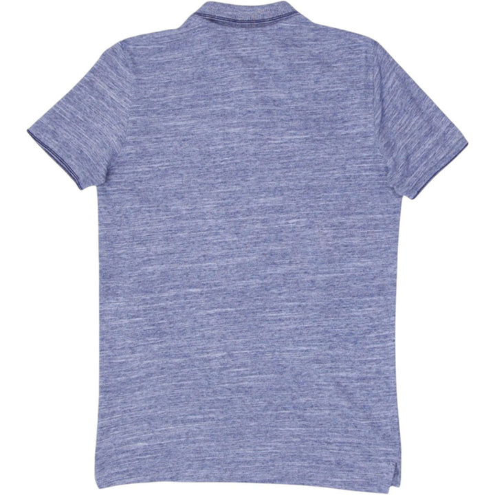 Men’s American Eagle polo shirt in heather blue, short sleeve with casual style