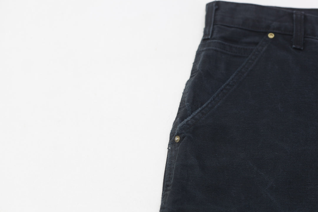 Mens Dungaree Fit B01 BLK Double Knee Carhartt Pants
