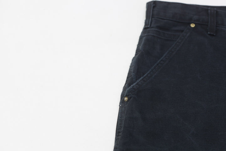 Mens Dungaree Fit B01 BLK Double Knee Carhartt Pants