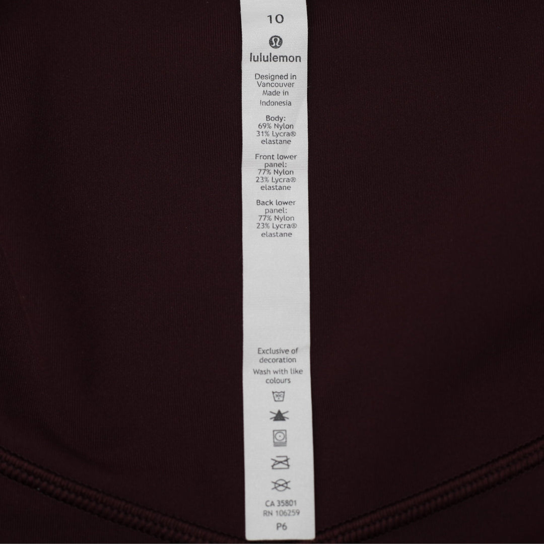 Ladies Lululemon SenseKnit Running Leggings Size 10