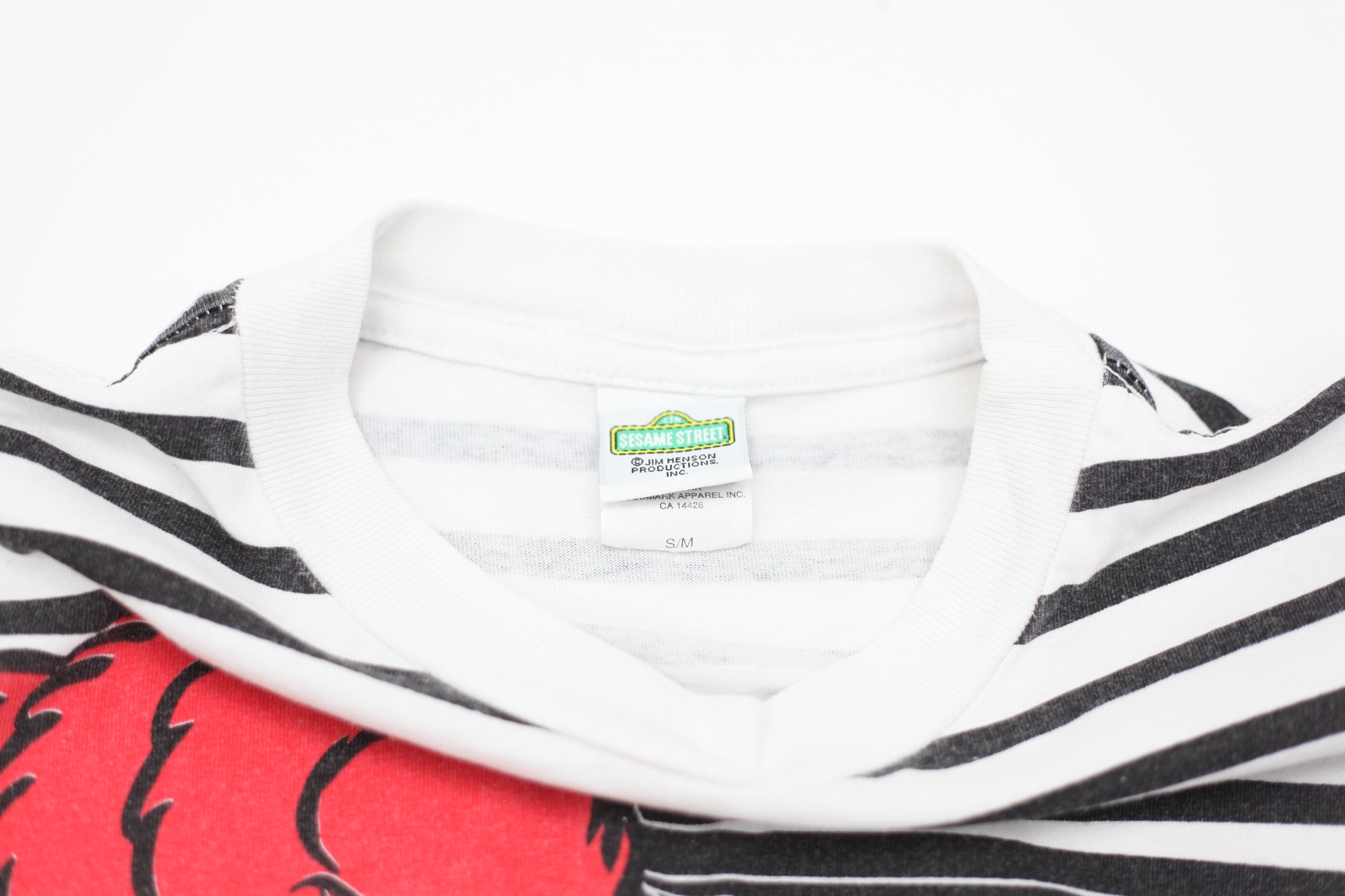 Shop Vintage Sesame Street Elmo Striped T-Shirt | Fashion Rerun