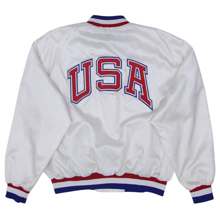 Vintage Swingster USA Olympic Satin Bomber Jacket Made in USA XXL - Fashion Rerun Vintage Migration_Jacket