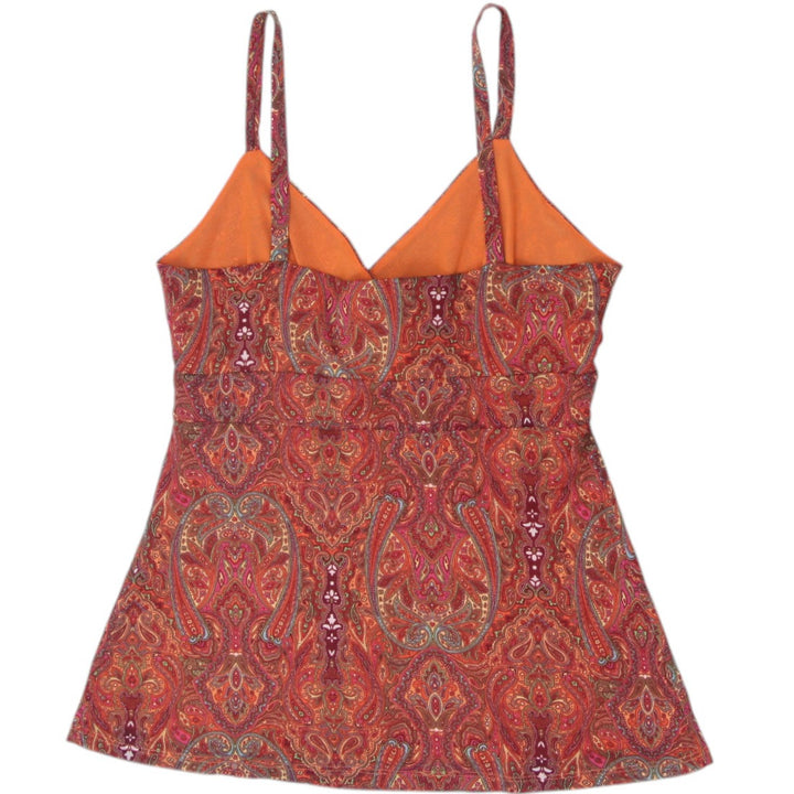 Y2K Ladies Paisley INC International Concepts Camisole Tank Top Size M