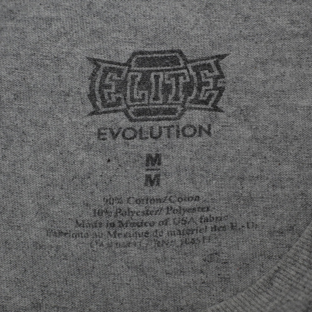 Y2K Mens Elite Evolution Blue Winged Cross Graphic T-Shirt Size M