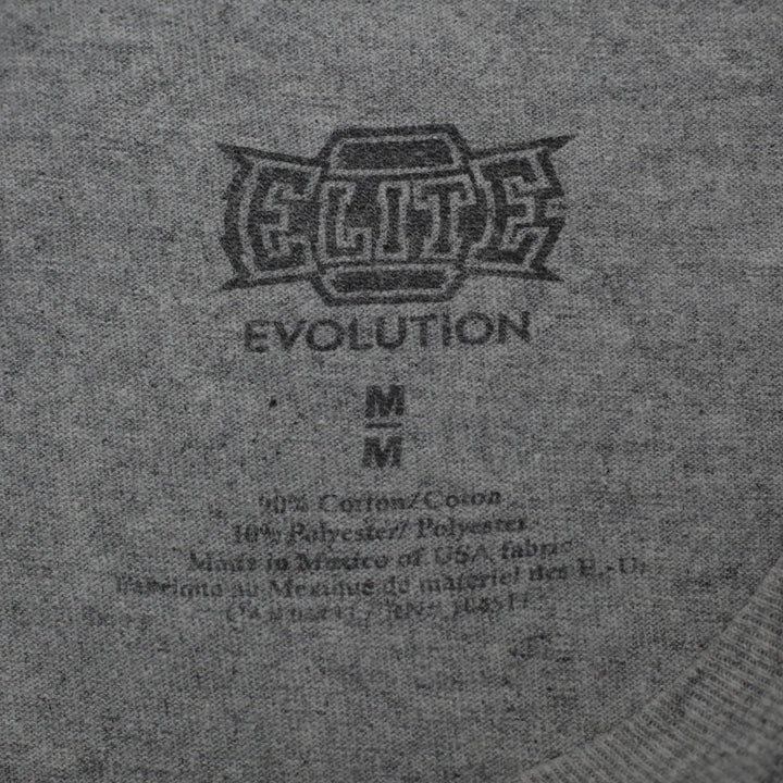 Y2K Mens Elite Evolution Blue Winged Cross Graphic T-Shirt Size M