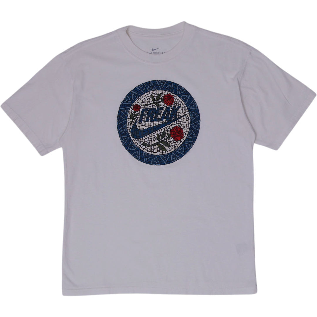 Mens Nike Giannis Antetokounmpo "Freak Swoosh" Rose Mosaic Basketball Tee