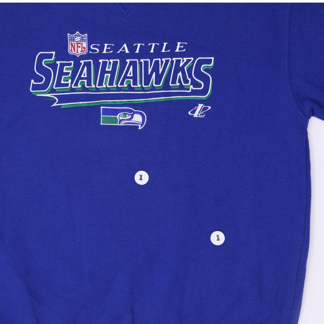 Vintage Logo Athletic Pro Line Seattle Seahawks Pullover Sweater