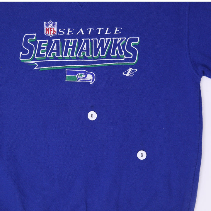 Vintage Logo Athletic Pro Line Seattle Seahawks Pullover Sweater