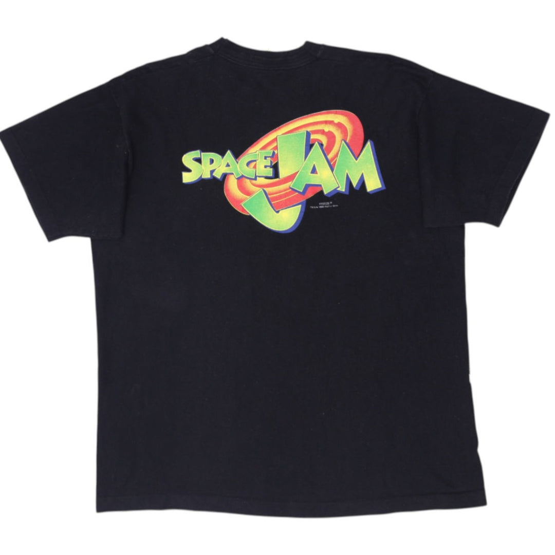 Vintage 1996 Space Jam Taz Monstars AOP T-Shirt Made In USA Size L