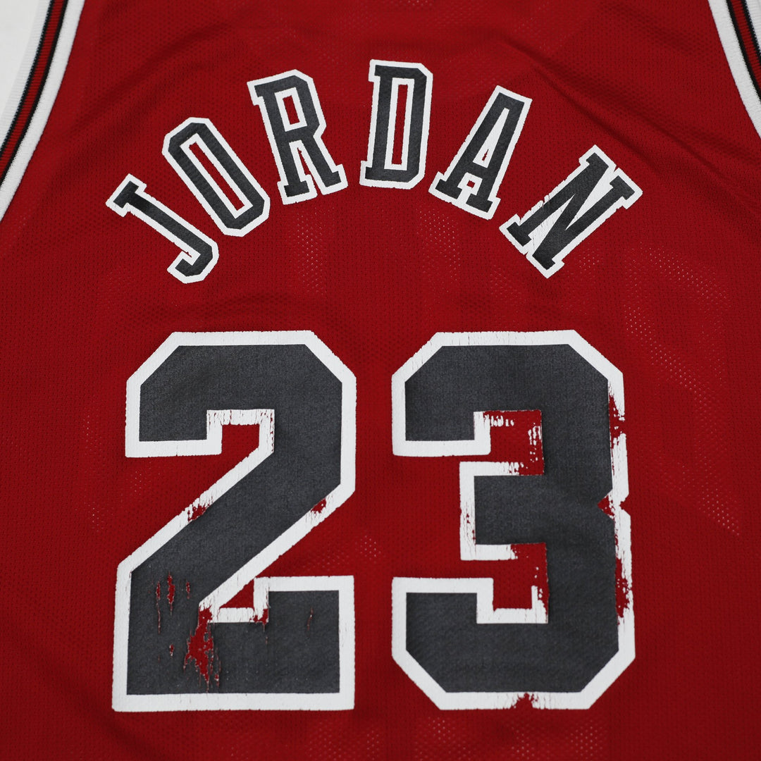 Vintage Champion Chicago Bulls Michael Jordan #23 Red Jersey 52 | Migration_Jerseys - View 8 | Fashion Rerun