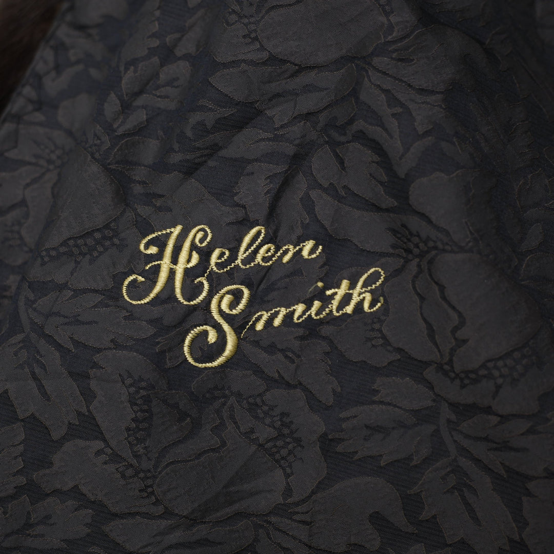 Authentic Pre-Loved Luxurious Helen Smith Mahogany Mink Cape with Oversized Hood