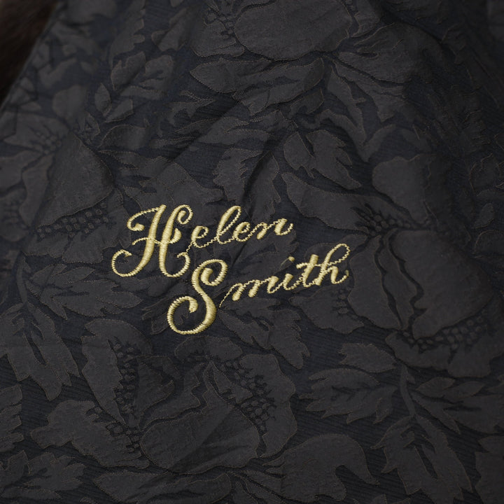 Authentic Pre-Loved Luxurious Helen Smith Mahogany Mink Cape with Oversized Hood