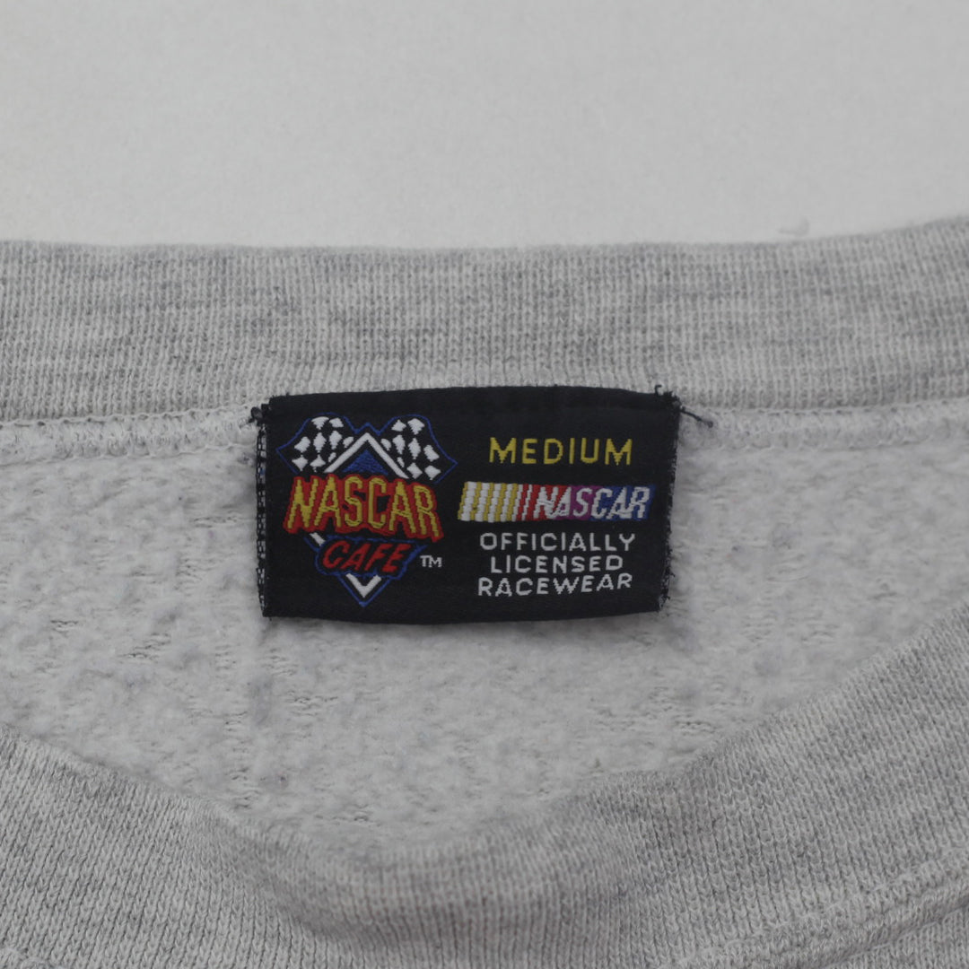 Vintage Nascar Las Vegas Café Crewneck Sweatshirt Size Medium Gray - Fashion Rerun Vintage Migration_Sweaters