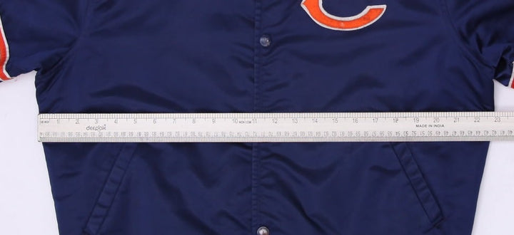 Vintage Chicago Bears NFL Starter Satin Bomber Snap Button Jacket M | Migration_Jackets - View 13 | Fashion Rerun