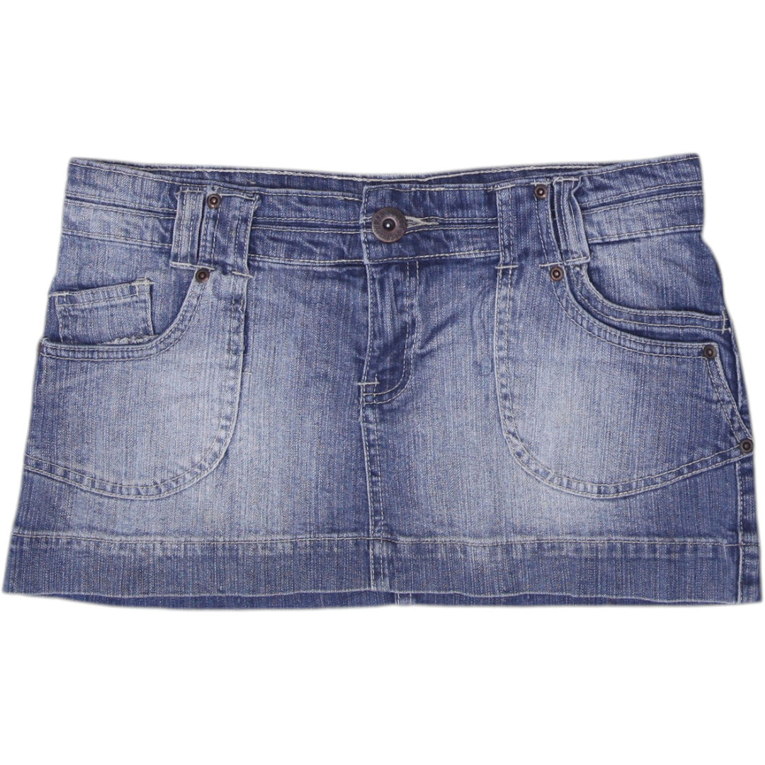Y2K Ladies Streetwear Society Low Rise Whiskered Mini Skirt