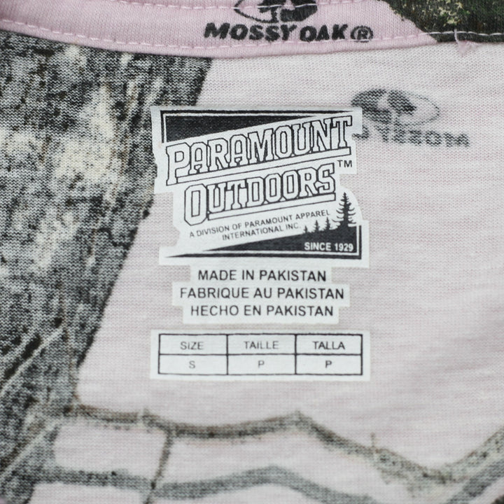 Ladies Mossy Oak Pink Camo Graphic Tee by Paramount Outdoors