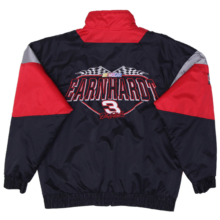 Vintage 90s Nutmeg Mills Dale Earnhardt Sr #3 Satin Nylon Nascar Jacket