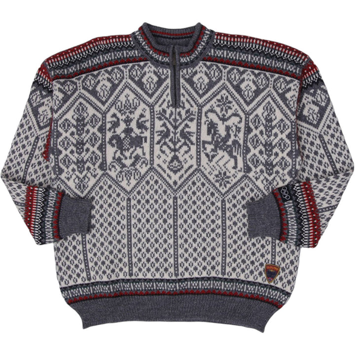 Vintage 1994 Dale of Norway Lillehammer Gray Wool Sweater