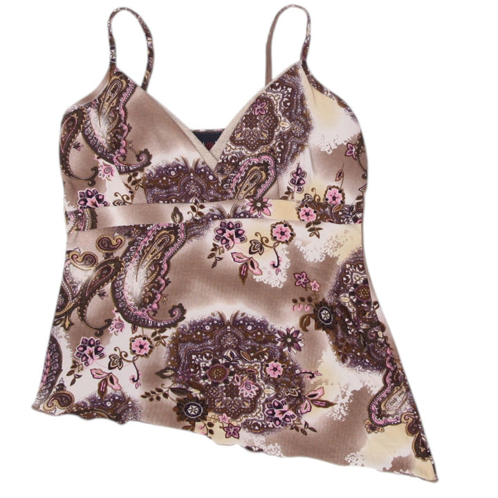 Y2K Ladies Paisley Floral Top Size XS