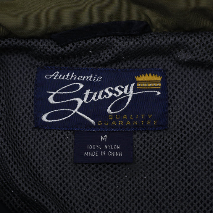 Stussy Black Olive Block Lightweight Jacket Size M