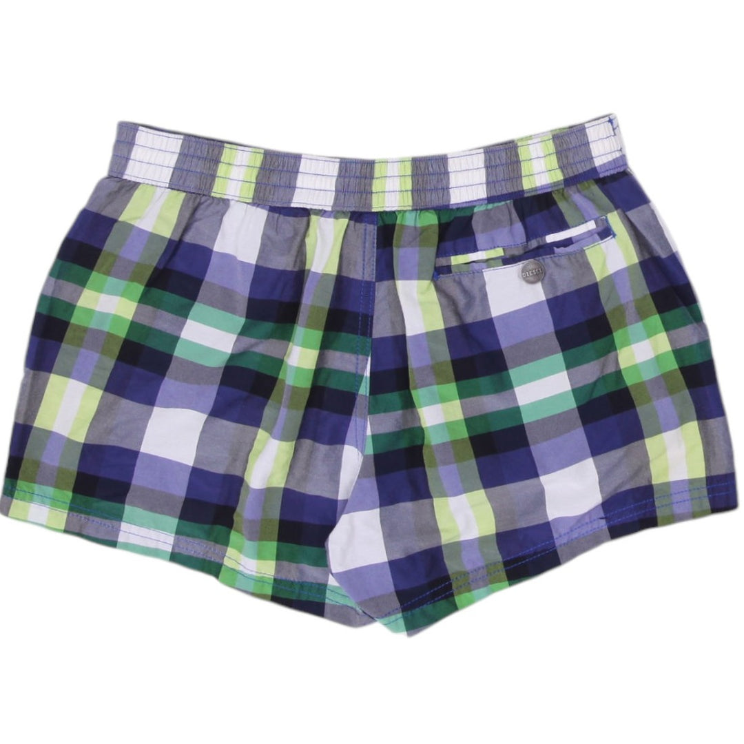 Ladies Diesel Checked Beachwear Sport Short Size 4 | Migration_Shorts - Side View | Fashion Rerun