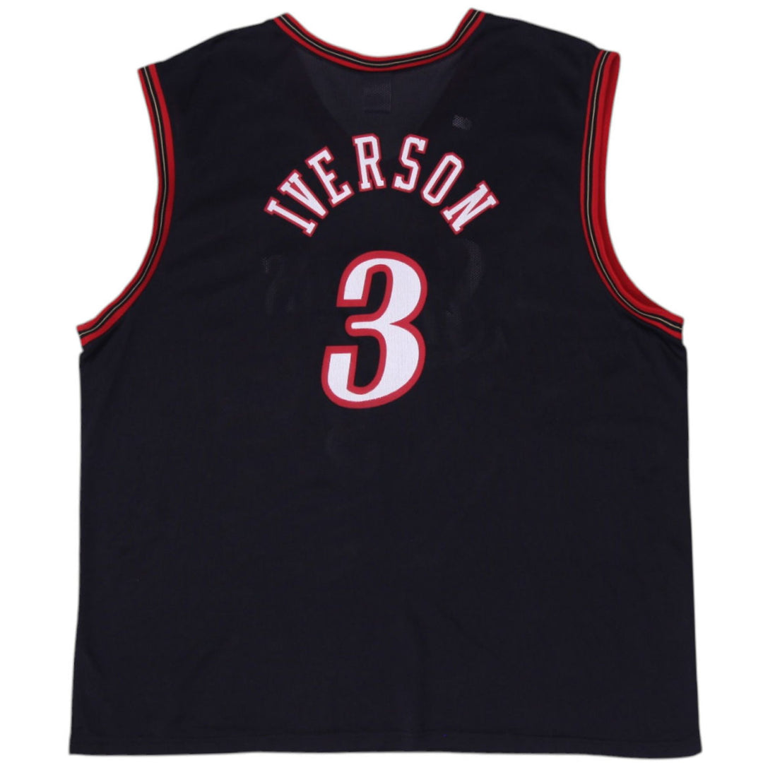 Vintage Champion Allen Iverson #3 Sixers NBA Basketball Jersey