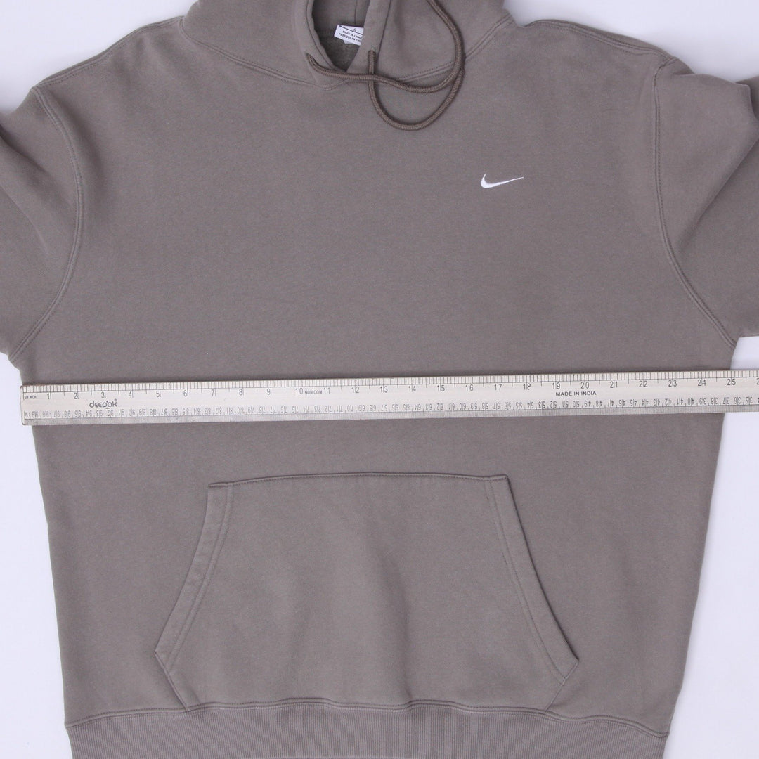 Mens Nike Mini Swoosh Earth Tone Khaki Olive Pullover Hoodie