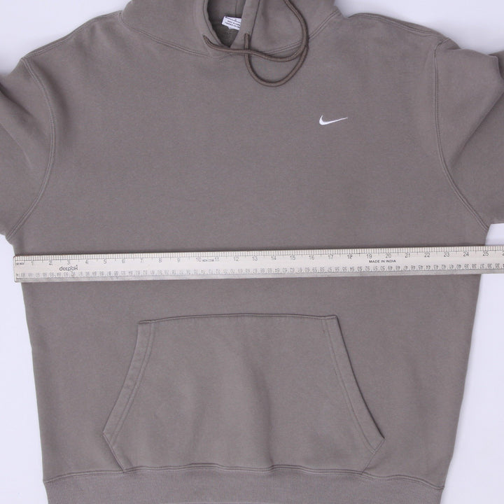Mens Nike Mini Swoosh Earth Tone Khaki Olive Pullover Hoodie