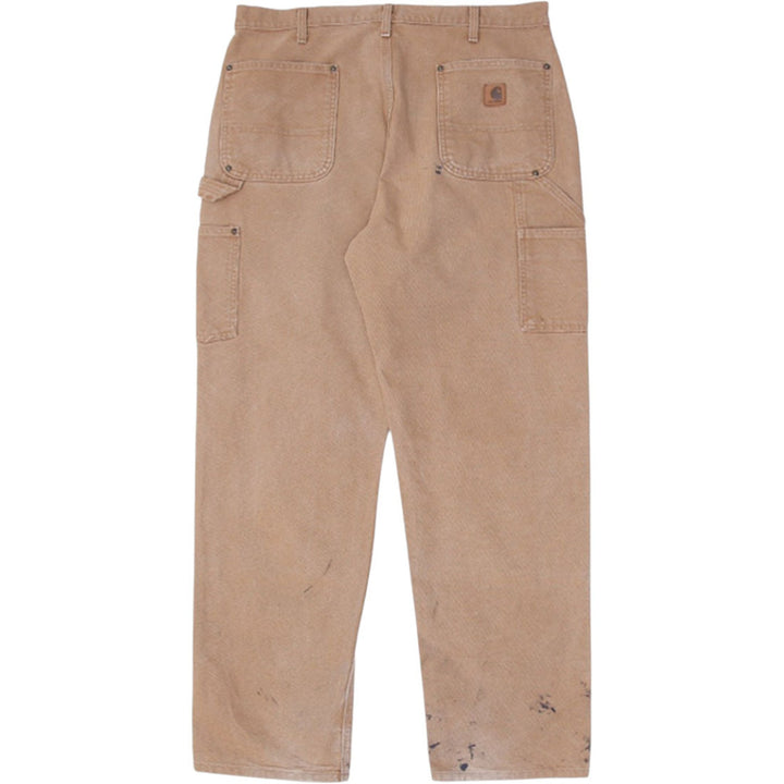 Mens Carhartt B136 BRN Original Dungaree Fit Double Knee Pants