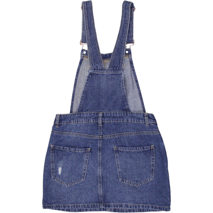 Ladies Dickies Denim Overall Ripped Skirt Rompers